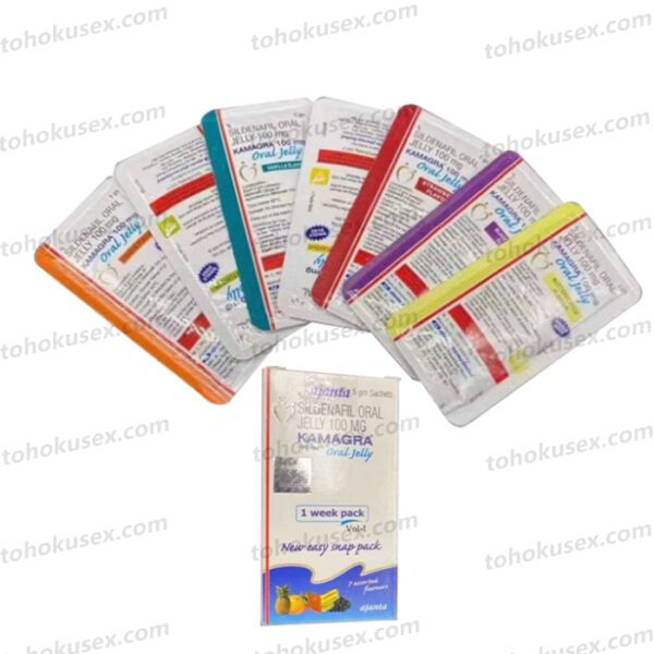 台灣正品現貨 泰國果凍威而鋼 Kamagra Oral Jelly 瘋男果凍 液態威爾剛 7片/盒 速效助勃增硬