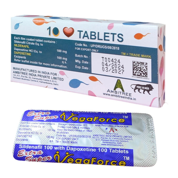 藍蝌蚪-3 印度藍蝌蚪 雙效威而剛 Vega Force 200mg 助勃增硬+持久延時雙效二合一