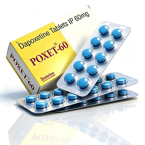 必利勁學名藥60mg POXET-60 鋁箔片包裝 達泊西汀60mg 泡殼展示 必利勁價格實惠