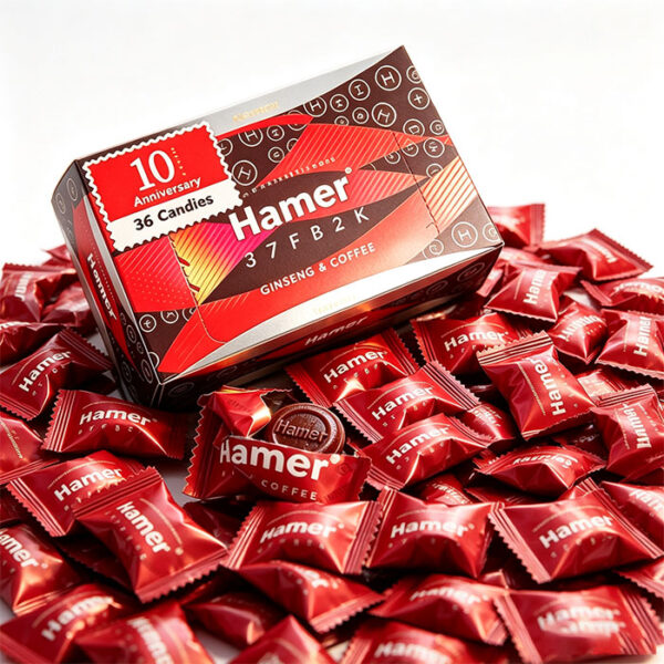 悍馬紅糖-5 汗馬紅糖 Hamer Candy 十周年紅糖版 單粒包裝 汗馬糖 精力糖 人參糖 獨立鋁箔包裝
