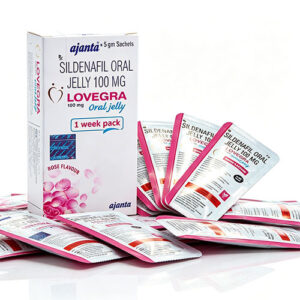 女用泰國果凍 Lovegra Oral Jelly 外盒包裝 催情果凍 女用威而鋼 玫瑰果凍 Ajanta原廠