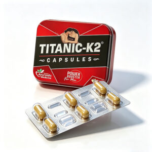 泰坦K2-5 泰坦K2增強膠囊 Titanic-K2 外盒包裝 印度Mahamaya阿育吠陀草本 男性保健食品
