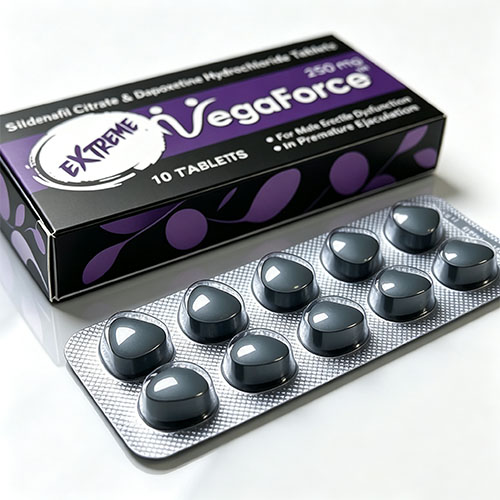 超級藍蝌蚪-4 Extreme Vegaforce 超級藍蝌蚪 外盒包裝 威而鋼雙效 西地那非150mg 達泊西汀100mg Ambitree原廠